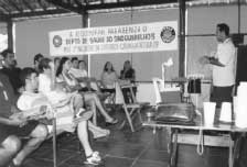 Sgto. Nestor durante palestra sobre preven&ccedil;&atilde;o de inc&ecirc;ndio.