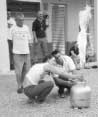 Sgto. Nestor durante palestra sobre preven&ccedil;&atilde;o de inc&ecirc;ndio.